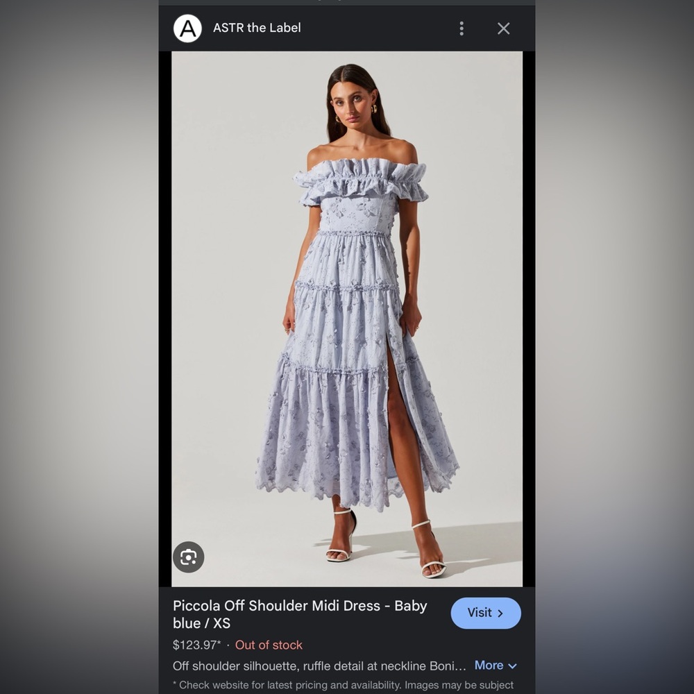 EUC ASTR The Label Piccola Dress